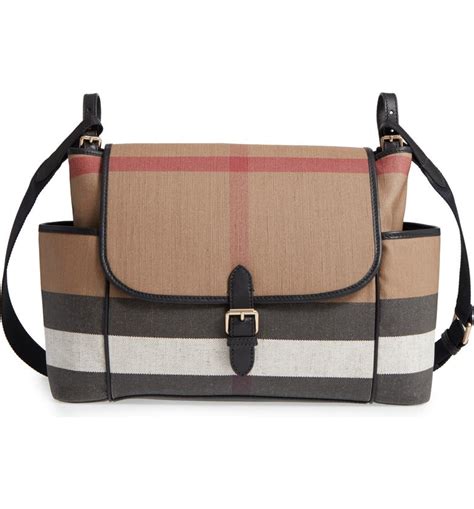 burberry flap top diaper bag|burberry diaper bag used.